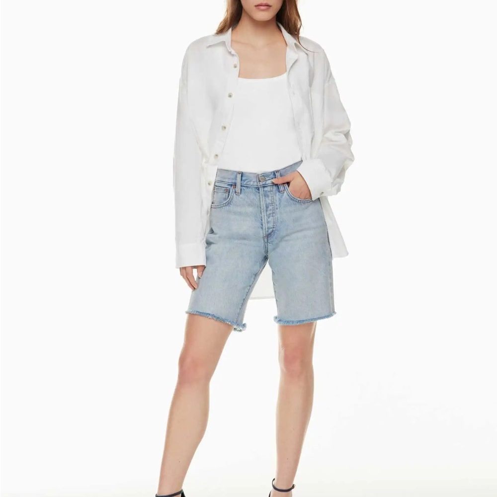 Denim Forum Yoko Hi-rise Long Jean Short